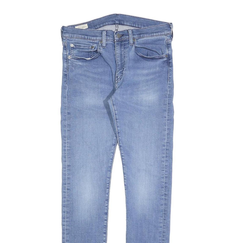 LEVI'S 519 BIG E Mens Jeans Blue Slim Skinny Denim Light W31 L34 Slim Fit Zip
