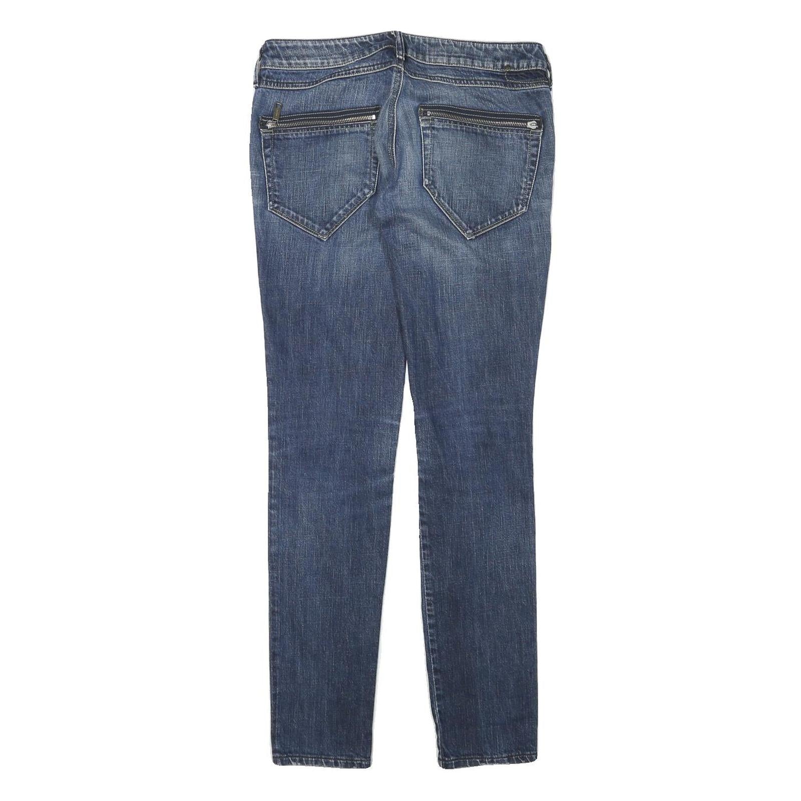 DIESEL Womens Jeans Blue Slim Skinny Denim Medium W30 L31 Zip Pocket