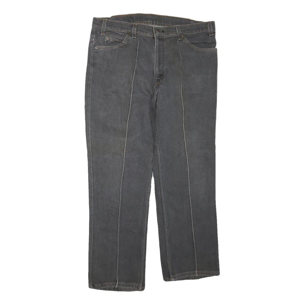 LEVI'S 509 Mens Jeans Black Regular Straight Denim Medium W38 L25 Cotton Blend