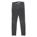 LEVI'S 711 Womens Slim Black Denim Jeans Cotton Blend Zip W25 L28 Stretch Skinny
