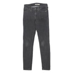 LEVI'S 711 Womens Slim Black Denim Jeans Cotton Blend Zip W25 L28 Stretch Skinny