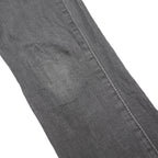 LEVI'S 711 Womens Slim Black Denim Jeans Cotton Blend Zip W25 L28 Stretch Skinny