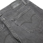 LEVI'S 711 Womens Slim Black Denim Jeans Cotton Blend Zip W25 L28 Stretch Skinny