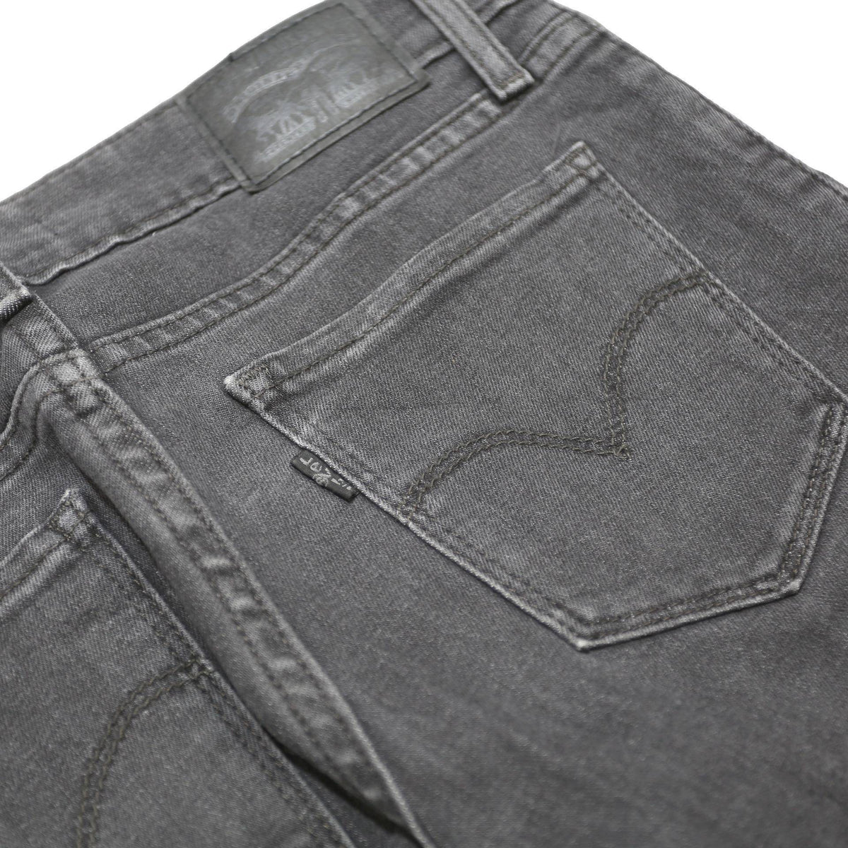 LEVI'S 711 Womens Slim Black Denim Jeans Cotton Blend Zip W25 L28 Stretch Skinny