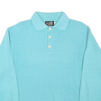 TOP SPIRIT Womens Blue Collared M Cotton Blend Sweatshirt Pullover Casual