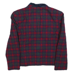 PENDLETON Womens Red & Green Wool Blend Jacket L Button Plaid Winter Retro