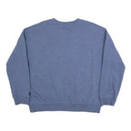 DKNY Womens Blue Cotton Blend Crew Neck XL Sweatshirt Pullover Logo