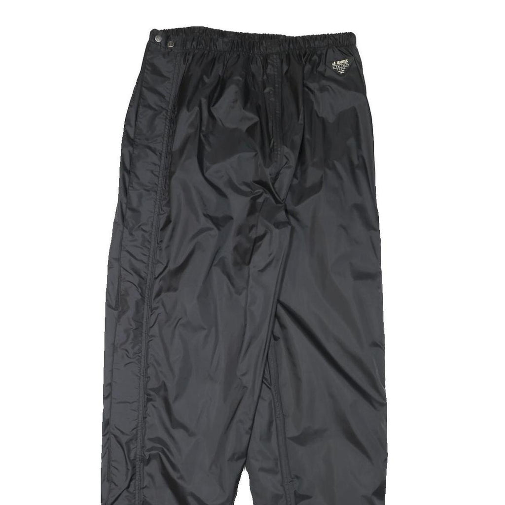 JEANTEX Mens Joggers Black M W28 L31 Lightweight Track Pants Slim Tapered
