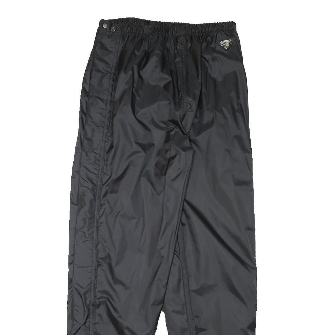 JEANTEX Mens Joggers Black M W28 L31 Lightweight Track Pants Slim Tapered