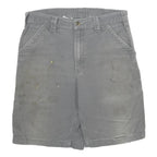 CARHARTT Mens Grey Cotton Casual Shorts L W34 Workwear Pockets Durable