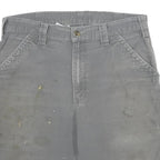 CARHARTT Mens Grey Cotton Casual Shorts L W34 Workwear Pockets Durable