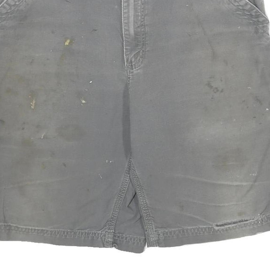 CARHARTT Mens Grey Cotton Casual Shorts L W34 Workwear Pockets Durable