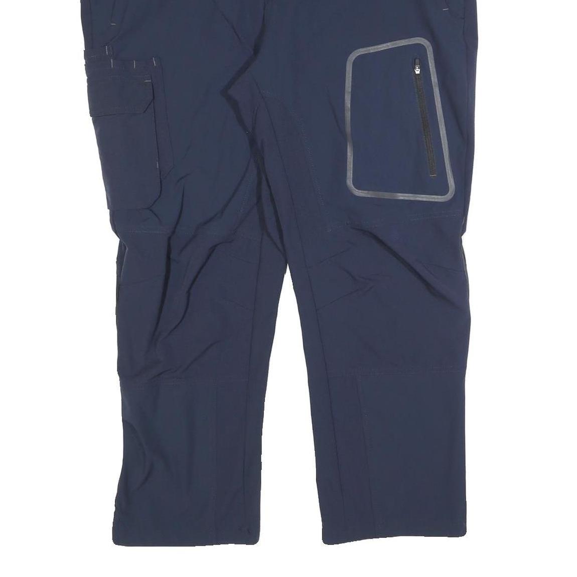 HAKRO Mens Polyester Blend Navy Regular Zip Trousers W38 L27 Outdoor Workwear