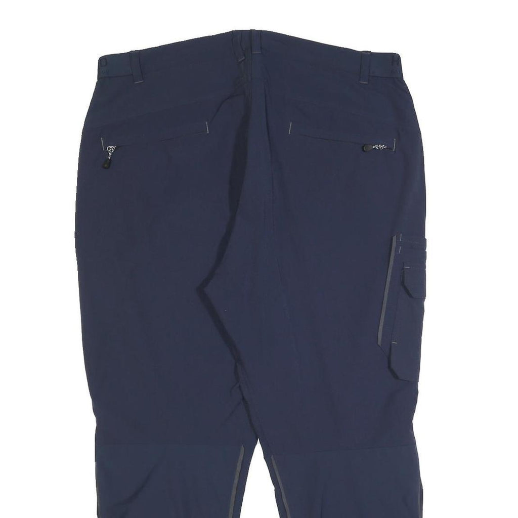 HAKRO Mens Polyester Blend Navy Regular Zip Trousers W38 L27 Outdoor Workwear