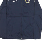 NIKE Womens Navy Blue Sports Zip Jacket M Polyester Blend Plain Fitness