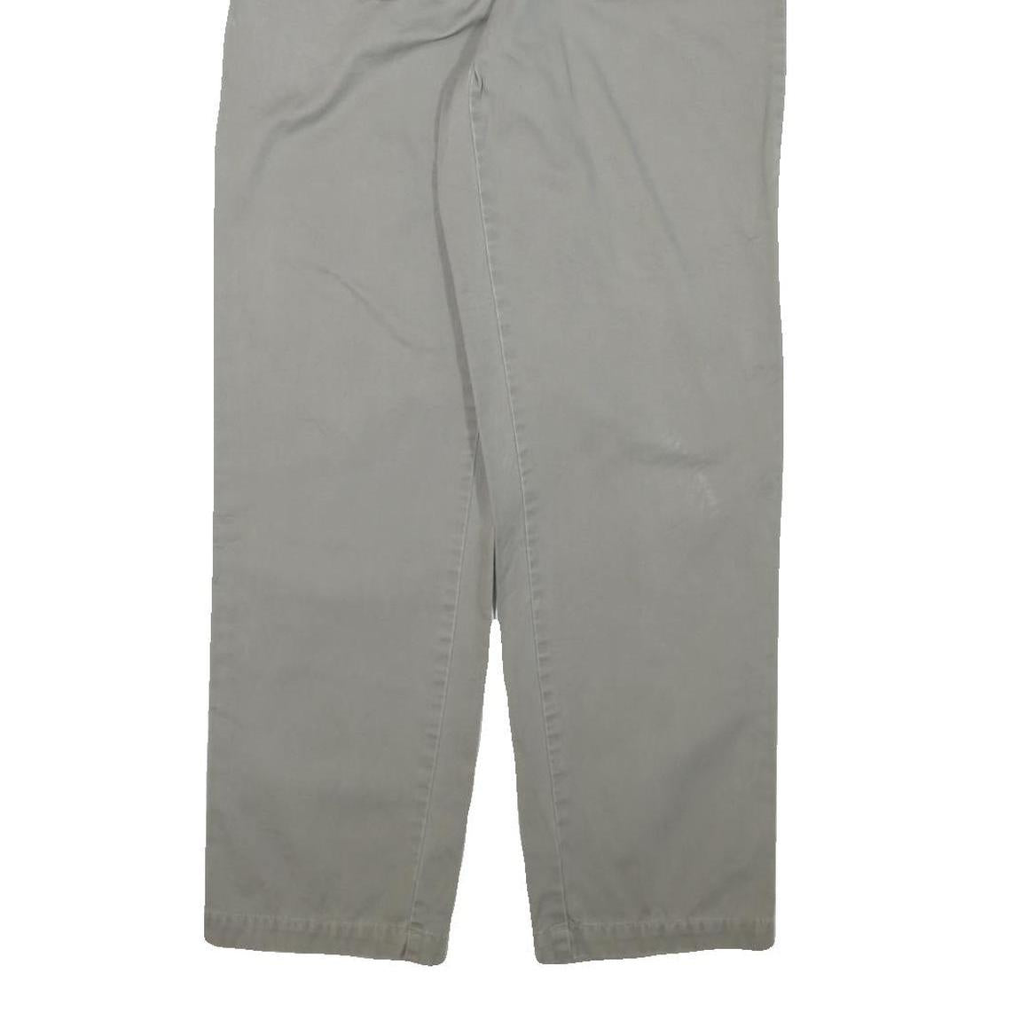 TOMMY HILFIGER Womens Cotton Blend Relaxed Straight Trousers W29 L30 Casual