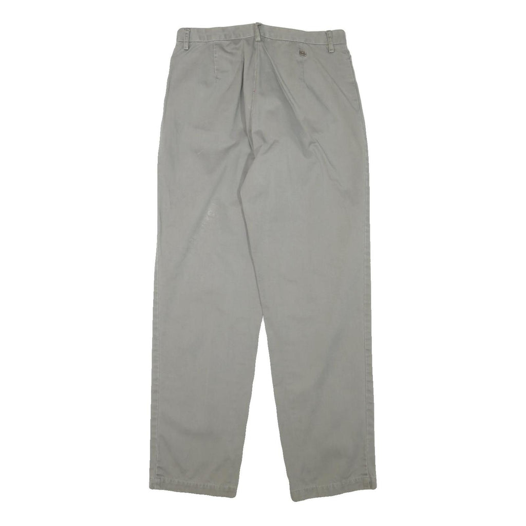 TOMMY HILFIGER Womens Cotton Blend Relaxed Straight Trousers W29 L30 Casual