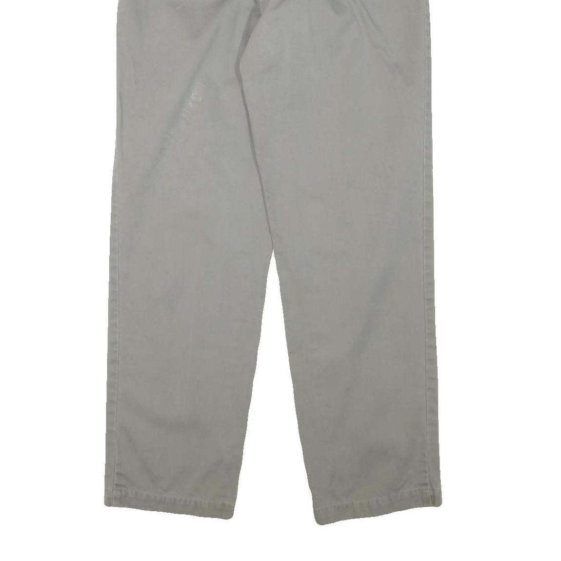 TOMMY HILFIGER Womens Cotton Blend Relaxed Straight Trousers W29 L30 Casual