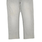 SUKO JEANS Womens Regular Fit Cotton Blend Light Grey Zip W34 L27 Embellished