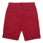 LEVI'S Mens Red Casual Cotton Blend Shorts M W34 Summer Wear
