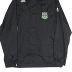ADIDAS Mens Black Soccer Club Hooded Zip Jacket M Polyester Plain Sportswear