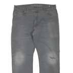 DICKIES Mens Grey Regular Fit Straight Cotton Blend Jeans W38 L30 Workwear