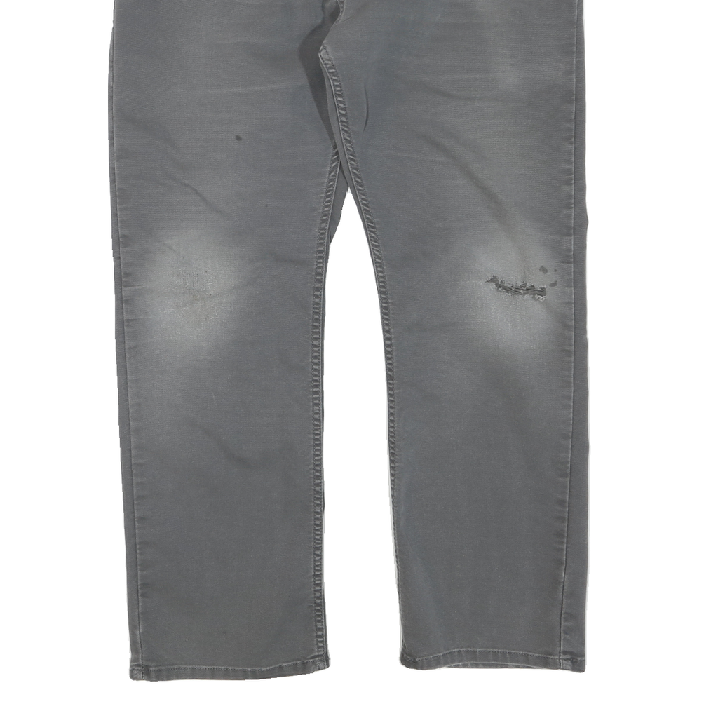 DICKIES Mens Grey Regular Fit Straight Cotton Blend Jeans W38 L30 Workwear