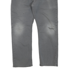 DICKIES Mens Grey Regular Fit Straight Cotton Blend Jeans W38 L30 Workwear