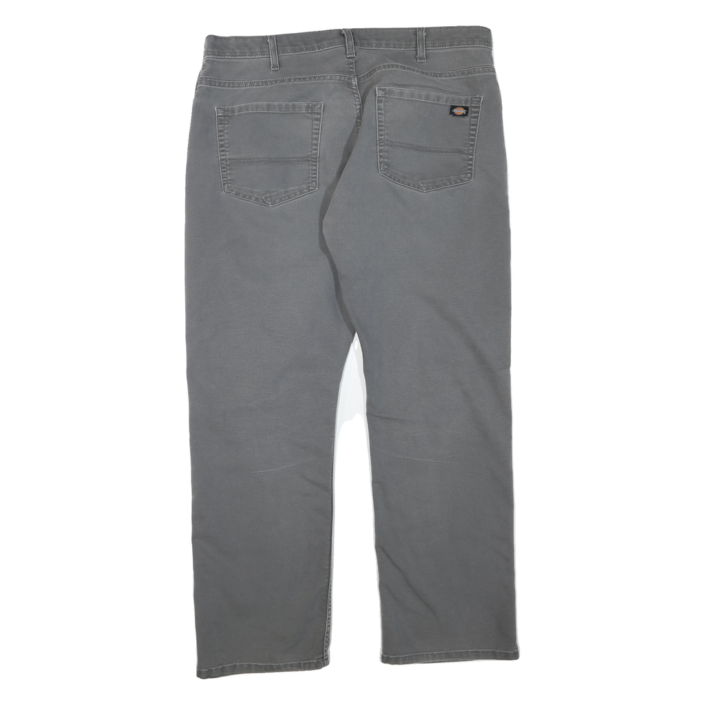 DICKIES Mens Grey Regular Fit Straight Cotton Blend Jeans W38 L30 Workwear