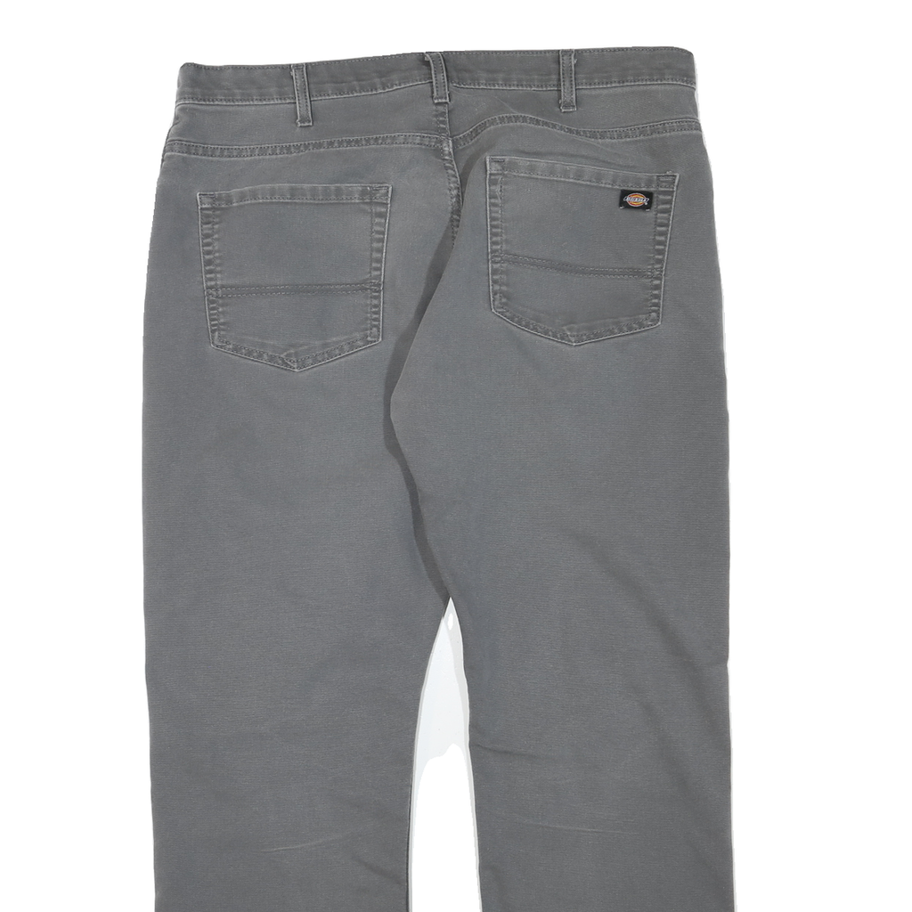 DICKIES Mens Grey Regular Fit Straight Cotton Blend Jeans W38 L30 Workwear