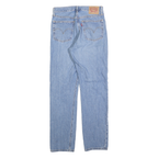 LEVI'S 501 Womens Jeans Blue Regular Straight Denim Medium W26 L30 Distressed