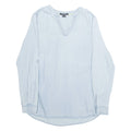 ESMARA Womens Blouse Blue V-Neck Long Sleeve M