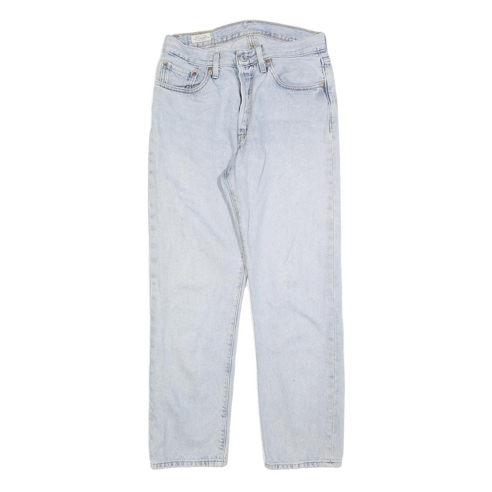 LEVI'S 501 BIG E Womens Jeans Blue Regular Straight Denim Light W27 L28 Classic