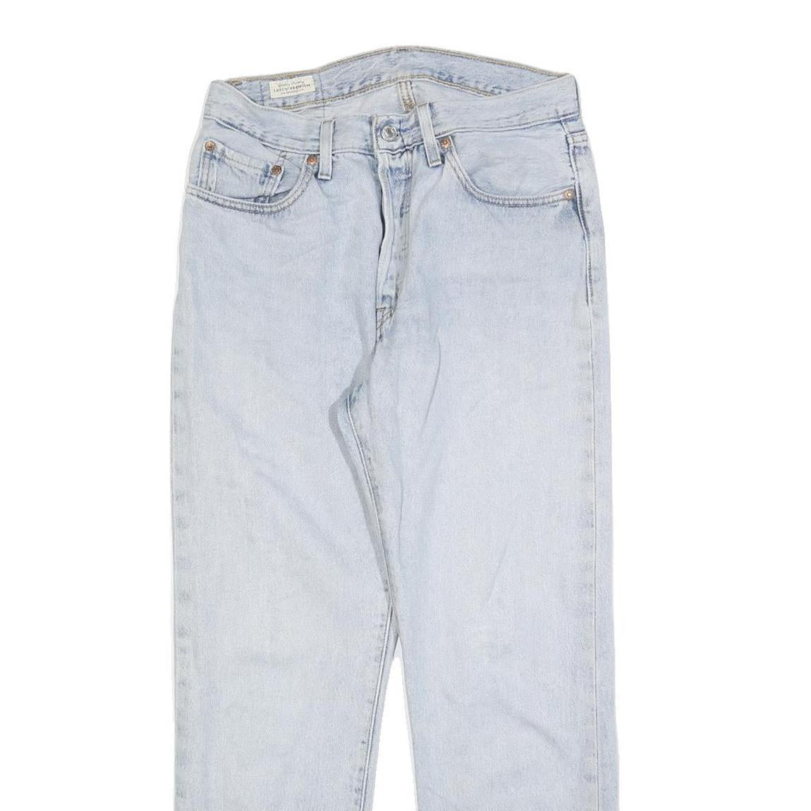 LEVI'S 501 BIG E Womens Jeans Blue Regular Straight Denim Light W27 L28 Classic