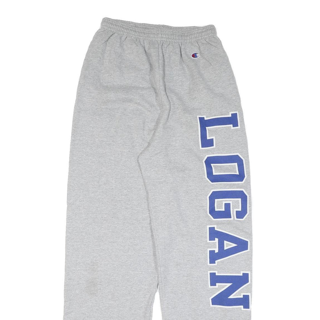 CHAMPION Mens Joggers Grey & Blue Regular Straight M W26 L32 Cotton Blend Logo