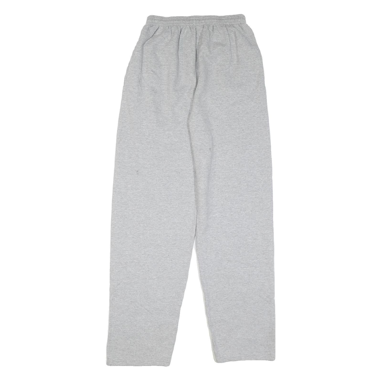 CHAMPION Mens Joggers Grey & Blue Regular Straight M W26 L32 Cotton Blend Logo