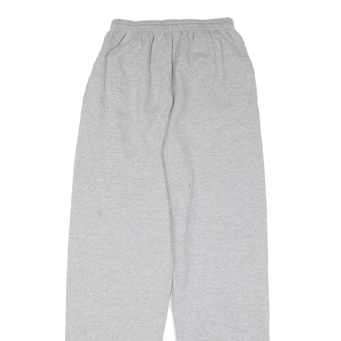 CHAMPION Mens Joggers Grey & Blue Regular Straight M W26 L32 Cotton Blend Logo