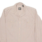 TIMBERLAND Mens Shirt Orange Plaid Long Sleeve L