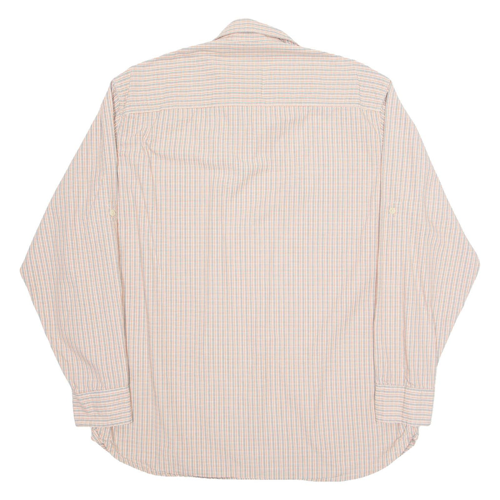 TIMBERLAND Mens Shirt Orange Plaid Long Sleeve L