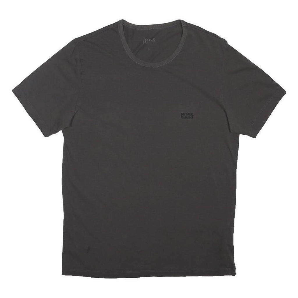 BOSS HUGO BOSS Mens Black Graphic T-Shirt M Short Sleeve Crew Neck Logo