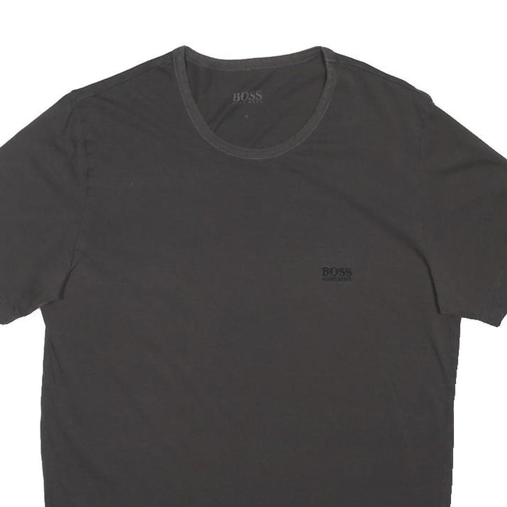 BOSS HUGO BOSS Mens Black Graphic T-Shirt M Short Sleeve Crew Neck Logo