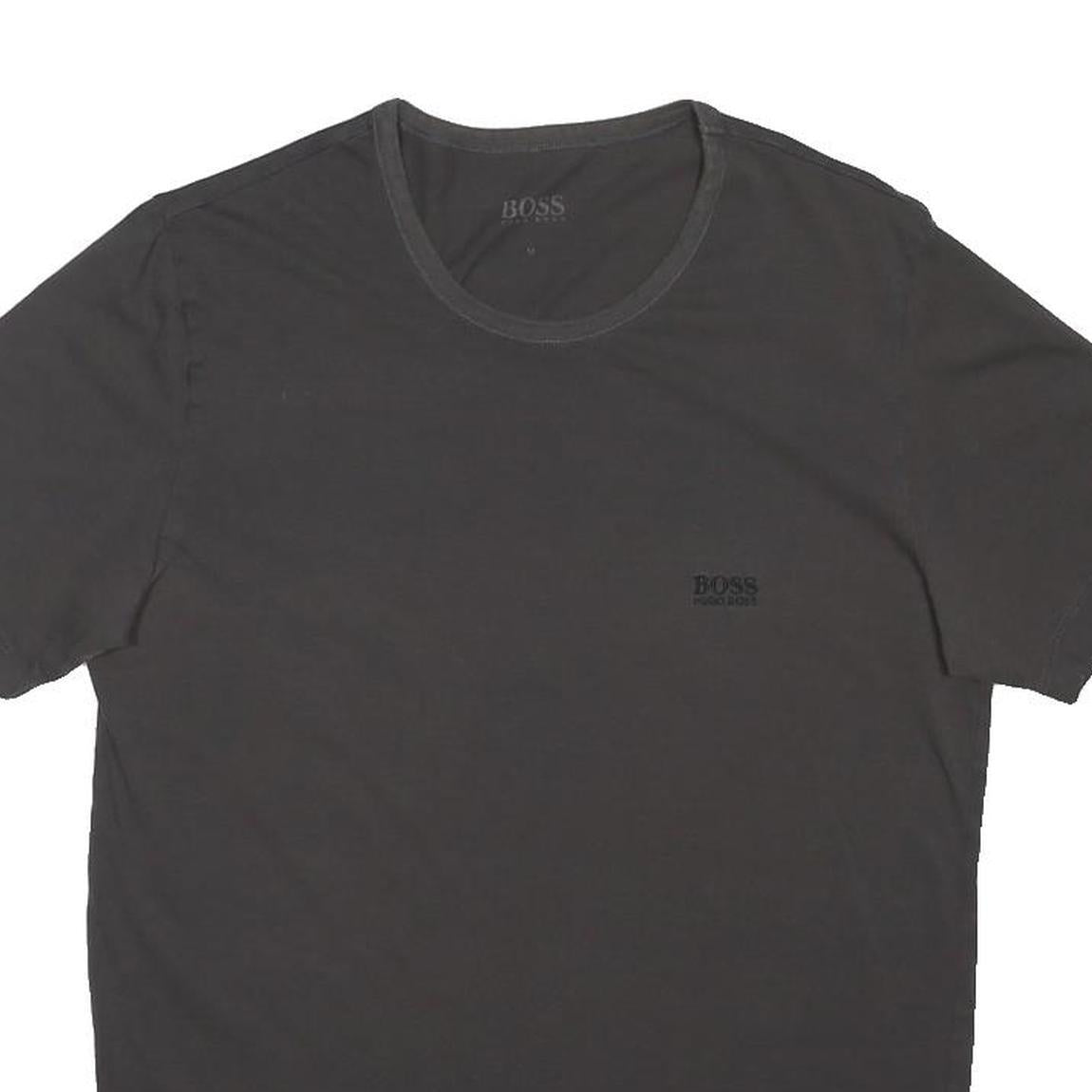 BOSS HUGO BOSS Mens Black Graphic T-Shirt M Short Sleeve Crew Neck Logo