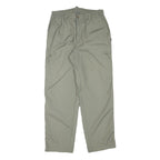 MIAN Mens Cotton Blend Relaxed Khaki Trousers W30 L29 Cargo Style Zip Closure