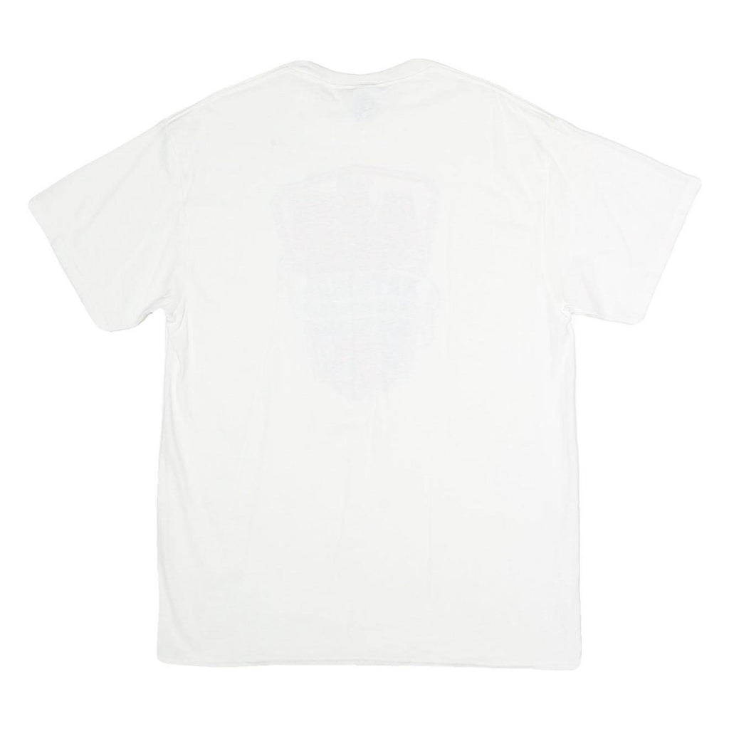 DELTA Mens White AAU National Championship Graphic T-Shirt M Short Sleeve Crew