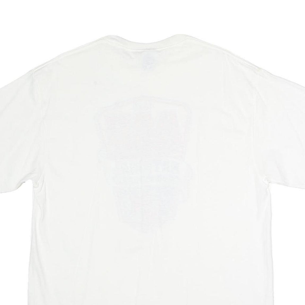 DELTA Mens White AAU National Championship Graphic T-Shirt M Short Sleeve Crew