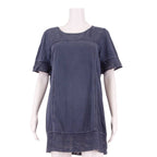 WHITE STUFF Womens Shift Dress Blue Short Sleeve Short UK 14