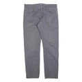CARHARTT Mens Cotton Grey Slim Straight Trousers W34 L32 Casual Workwear Zip