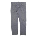 CARHARTT Mens Cotton Grey Slim Straight Trousers W34 L32 Casual Workwear Zip