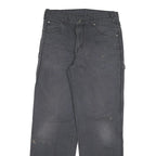 DICKIES Mens Jeans Black Regular Straight Denim Medium W30 L30 Workwear Pants