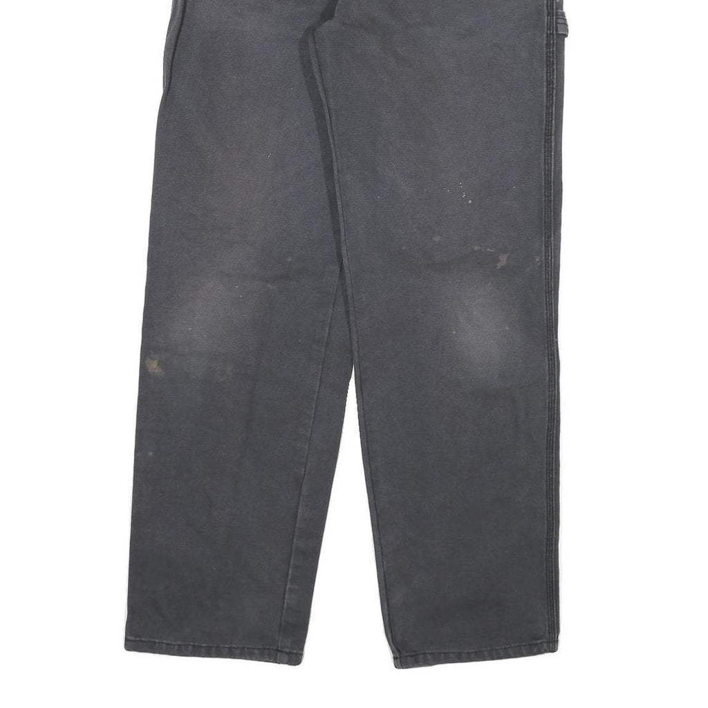 DICKIES Mens Jeans Black Regular Straight Denim Medium W30 L30 Workwear Pants